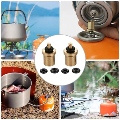 3 Pack Gas Refill Adapter Nozzle Connector for Camping