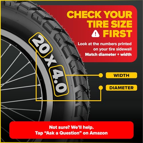 20x4.0 Inner Tubes | Schrader Valve | Durable 2 Pack for Fat Tires