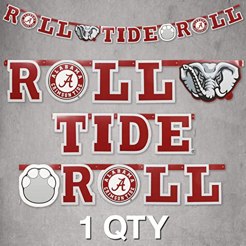 Roll Tide Banner - 9.5 Ft University of Alabama Tailgate Decor