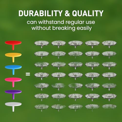Durable Plastic Golf Ball Markers - Multicolor 60 Pack