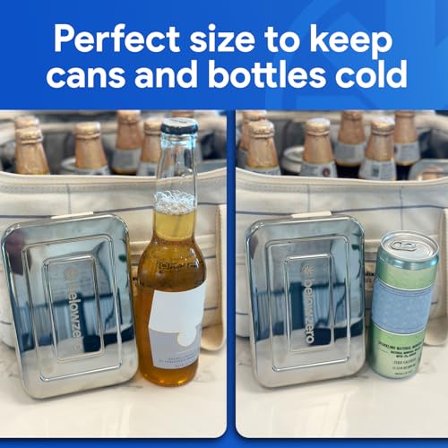 Below Zero 3-Pack Stainless Steel Ice Pack for Lunch Boxes & Coolers