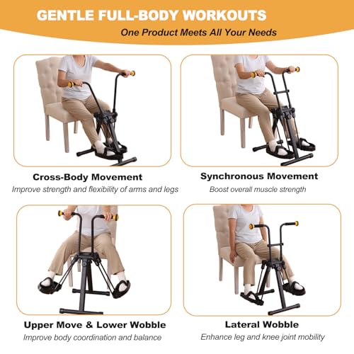 Pedal Exerciser Bike for Seniors - Full Body Home Exercise Equipment
