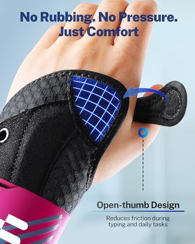 Fitomo S/M Right Carpal Tunnel Wrist Brace Open Thumb Night Support