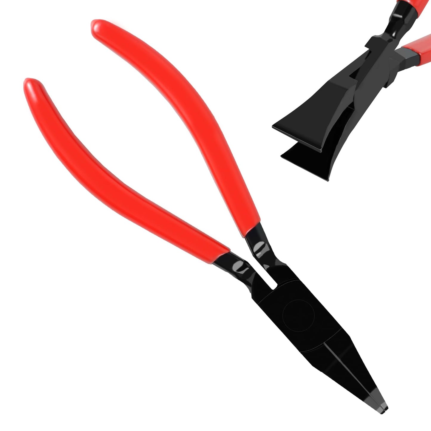 Steel Metal Hand Seamer, 7-Inch Small Metal Sheet Straight Bender Plier Tools, Flattening Metal Made Easy Form Edge Seamer Seaming Plier for Bending and Flattening Sheet Metal Hand Tool