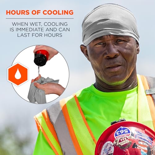 Cooling Headband with Moisture Wicking & UPF 50+ Sun Protection - Gray