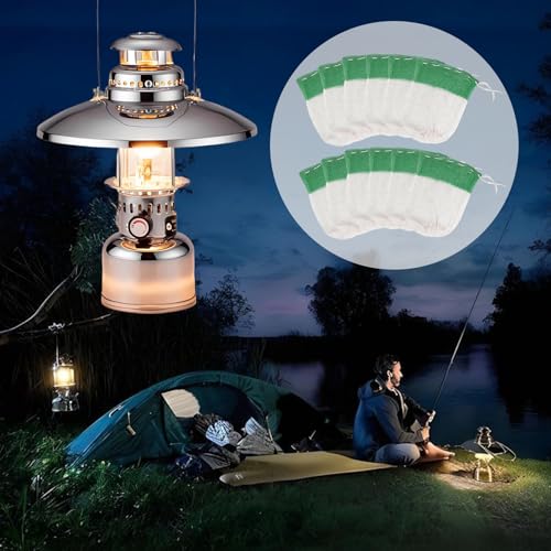High-Quality Lantern Mantles for Gas Lamps - 12 Pack