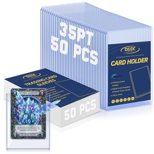 50 Top Loaders & 50 Soft Penny Sleeves Bundle for Card Protection