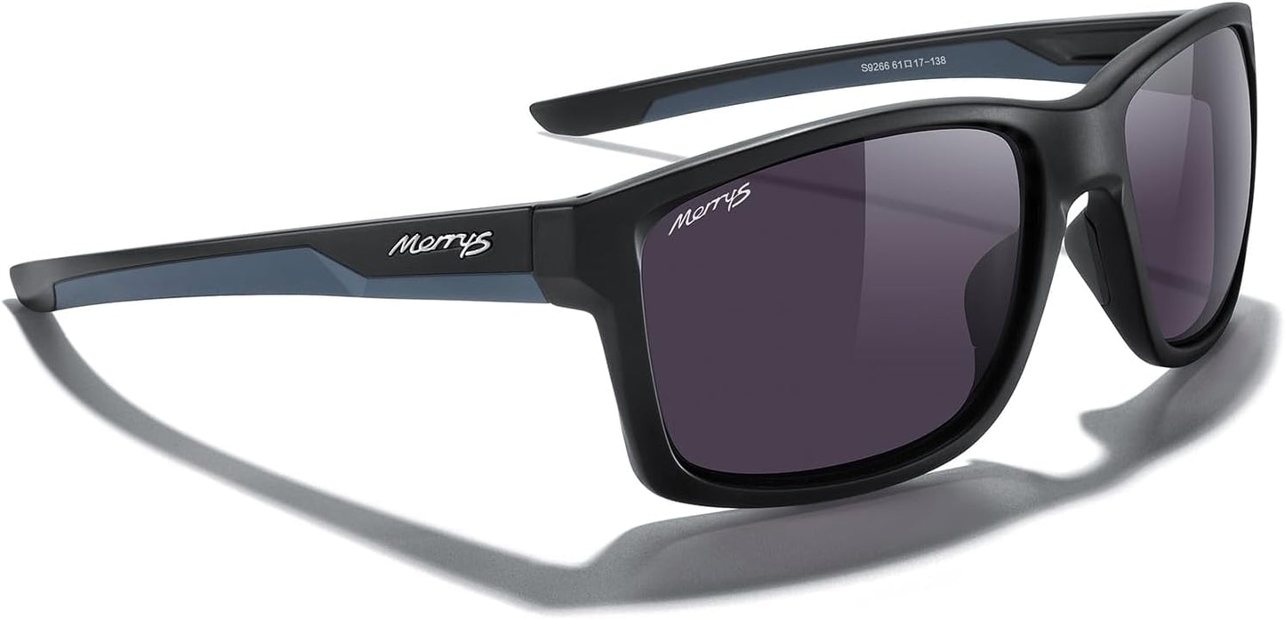 MERRY'S Polarized Sports Sunglasses - UV400 Protection for Men & Women | Ideal for Cycling, Running, Golf, Fishing