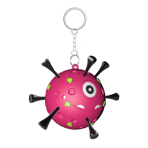 Golf Tee Holder, Portable Golf Ball Tees Holder with Novelty Keychain Accessory for Golf Club Bag, Golf Gift Accessories for Golfer Men Women, Fits 3 1/4, 2 3/4, 1 1/2 Tees