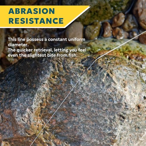 Ultra Smooth Monofilament Fishing Line - 12LB Clear Nylon String 300m