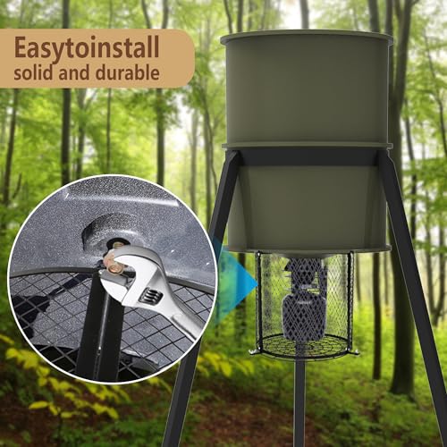 Moonoom Deer Feeder Varmint Guard 12.3 x 11.8 in, Black