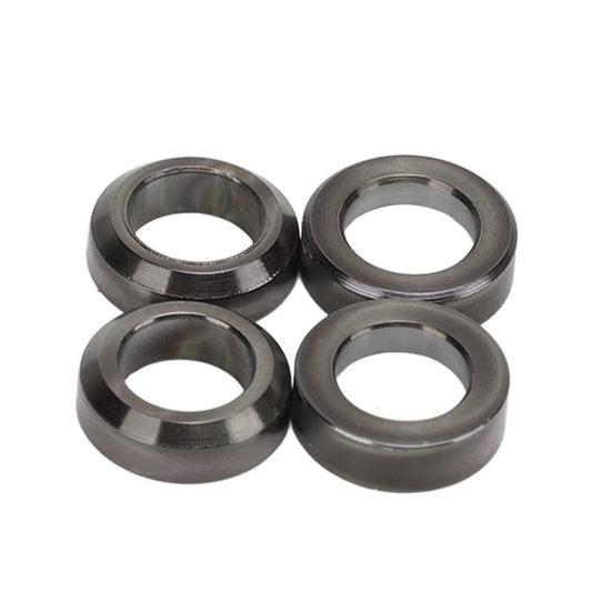 Brake Caliper Spacer, 4pcs Alloy Concave and Convex Washer for Mountain Bike Brake Calipers (Black)