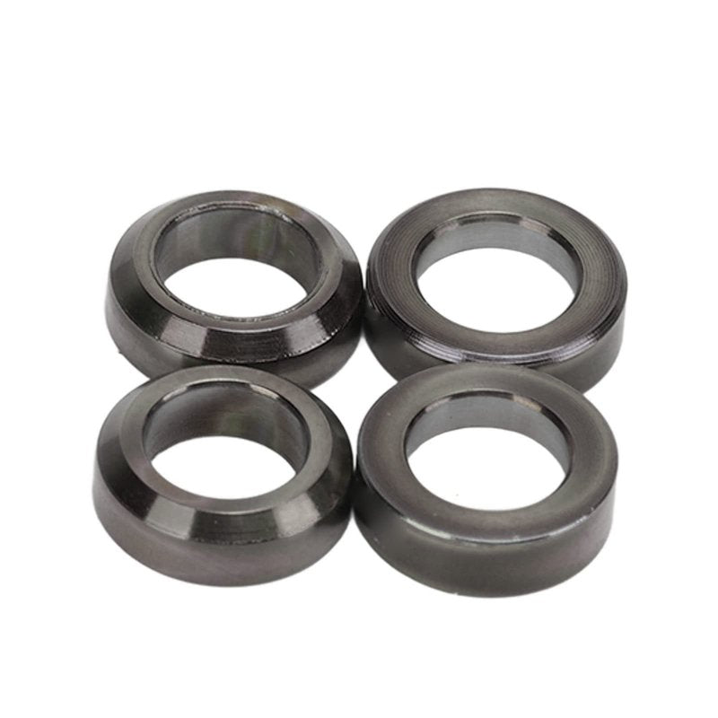 Brake Caliper Spacer, 4pcs Alloy Concave and Convex Washer for Mountain Bike Brake Calipers (Black)