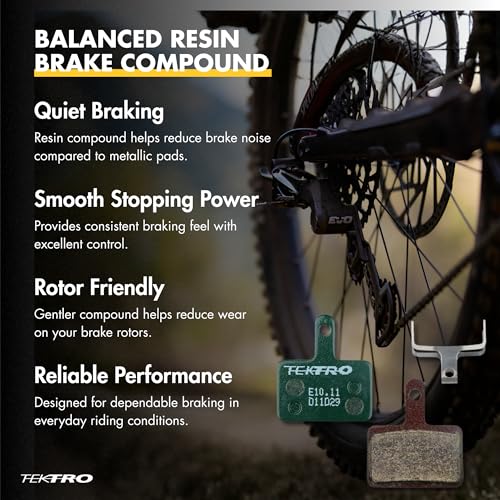 Disc Brake Pads E10.11 - Resin Compound for Tektro & Shimano - New Packaging