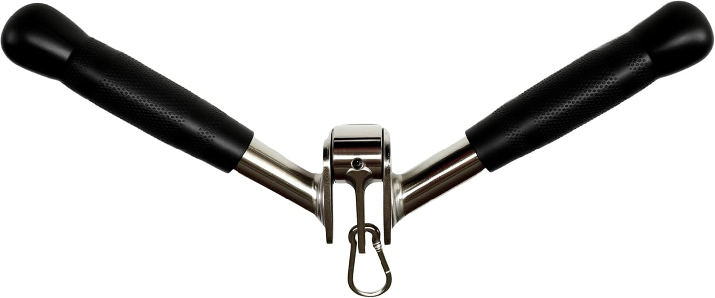 Skiennix V-Shaped Bar | Cable Machine Tricep Press Down Attachment for Multi-Gym Use