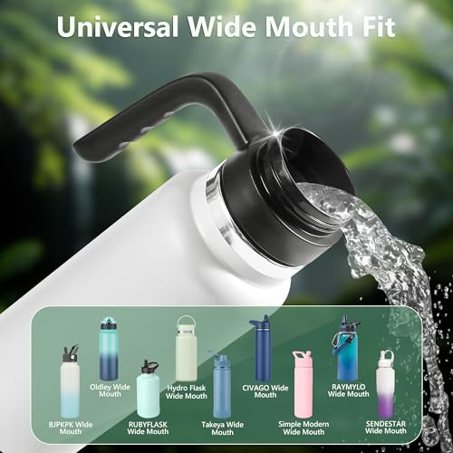 Wide Mouth Water Bottle Handle - Fits 12-40 Oz Insulated Bottles