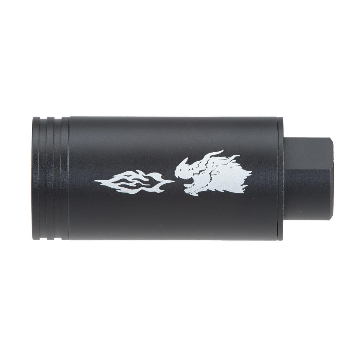 Spitfire Airsoft Tracer Unit with Flame Effect Dracarus Style for 14mm CCW Thread with 11mm CW Adapter