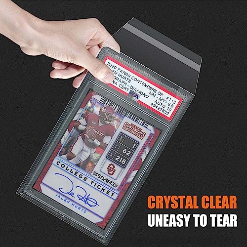 Resealable Graded Card Slab Sleeves for PSA Slabs - 100 Pack