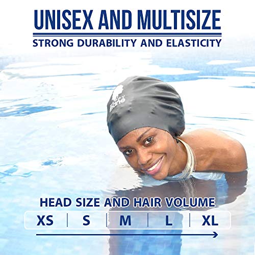 Happy Mane Silicone Swim Cap for Dreads - Pink - Fits Braids & Locs