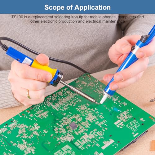 TS100 Soldering Iron Tip, Mini Digital Soldering Iron Replacement Original Replacement Solder Tip for TS100 Pinecil (TS100-C1)