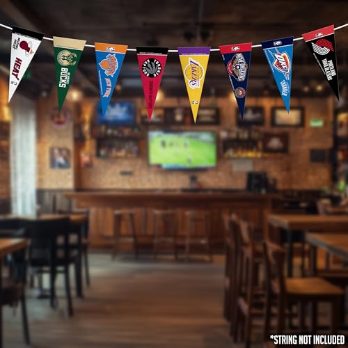 NBA Mini Pennant Set - 4" x 9" Felt Team Decorations