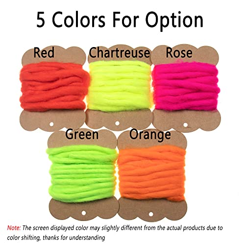 GREATFISHING 5 Colors Synthetic Fibers Egg Yarn Fly Tying Material