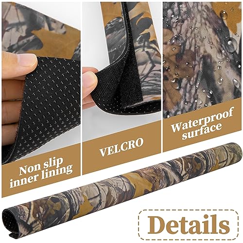 4 Pack Waterproof Camo Tree Stand Rail Pads for Hunting & Climbing Stands