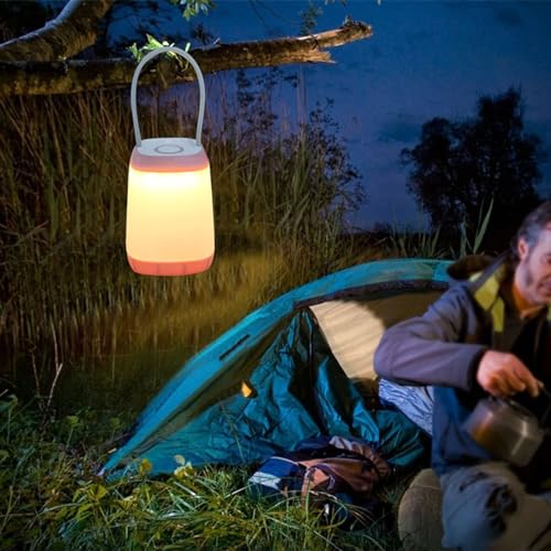 6 Pack LED Camping Light, 3 Modes Battery Powered Night Light for Indoor and Outdoor Emergency Light, Tent Lantern, Camping, Gifts (Includes 18 AAA Batteries)
