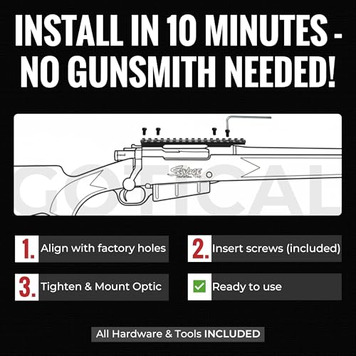 Picatinny Rail Mount for Savage 110 Long Action Rifles - 6061 Aluminum