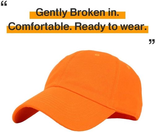 KBETHOS Classic Unisex Baseball Cap - Adjustable Cotton Low Crown Dad Hat in Various Colors