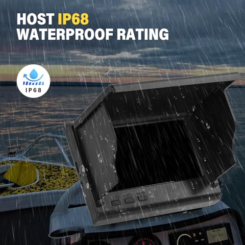 LATROVALE Blue 4.3 Inch Underwater Fishing Camera Fish Finder Night Vision Waterproof