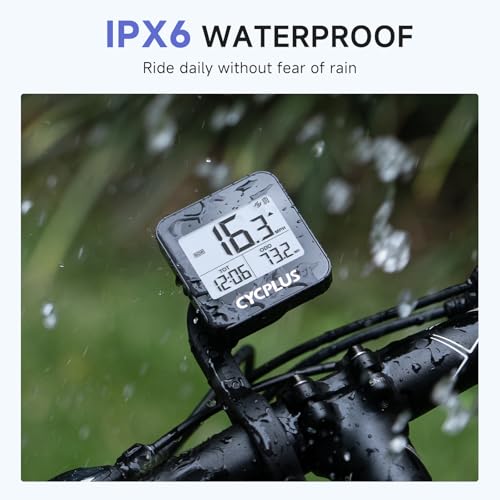 Wireless GPS Bike Computer with 2.0" Screen, IPX6 Waterproof, 1200mAh Battery