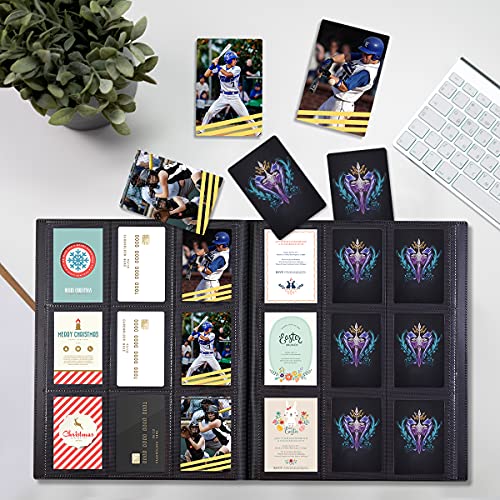 Trading Card Binder - 360 Pockets, Side Loading, Black