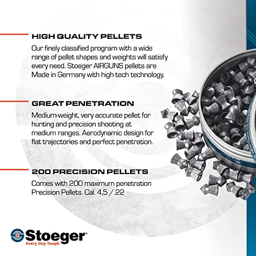 Precision .22 Caliber Airgun Pellets - X-Hunt 200 Pack