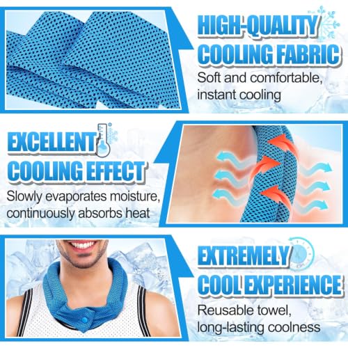 Breathable Cooling Neck Wraps Set – 3 Pack Summer Ice Polymer Towels