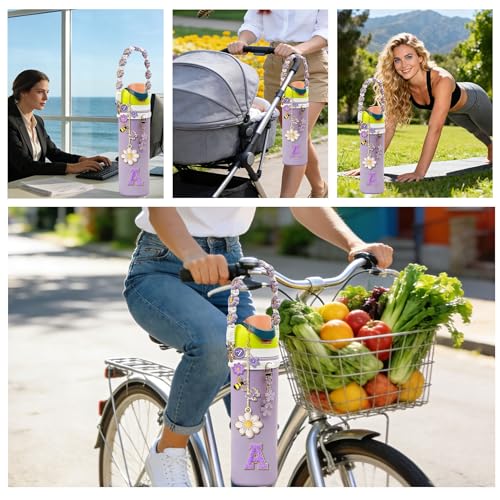 Owala Bottle Accessories Set - Purple Charm & Strap - M