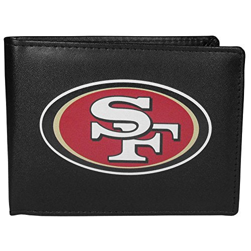 Bi-fold Wallet with Large San Francisco 49ers Logo - Black