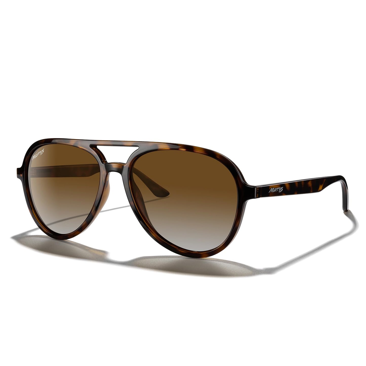 MERRY'S Classic Polarized Aviator Sunglasses For Womens Mens Retro Double Bridge Aviators S8376