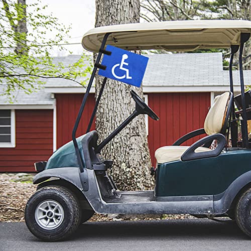 Handicap Golf Cart Flag with Velcro Strap - 8.26" x 5.9"