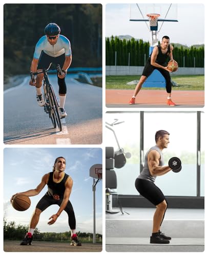 Niksa 1/2 Pack Men's Compression Pants 3/4 One Leg Tights Men