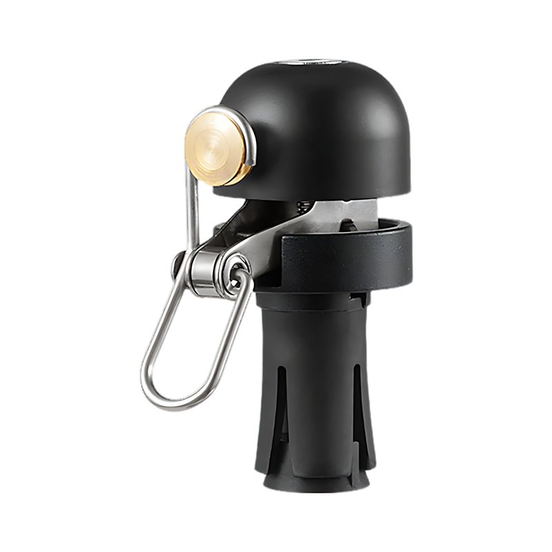 ZOYOSPORTS Bicycle Bell Clear Loud Sound Mountain Bike Road Bike Horn Bicycle Handle Bells Ring Suitable for 22.2mm Handlebar 80db Bell 1PCS (Black)