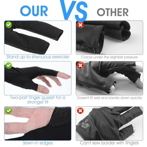 Left Hand Billiard Gloves - Breathable Snooker Cue Sport Glove