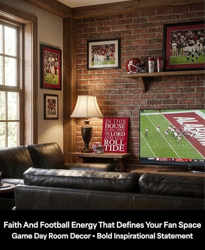 In This House We Yell Roll Tide Wall Art - 8x10 Unframed Print
