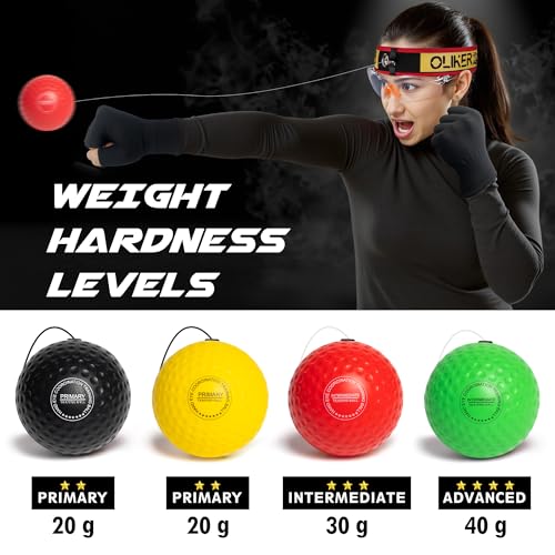 Boxing Reflex Ball Set - 4 Levels for Agility & Reaction Training