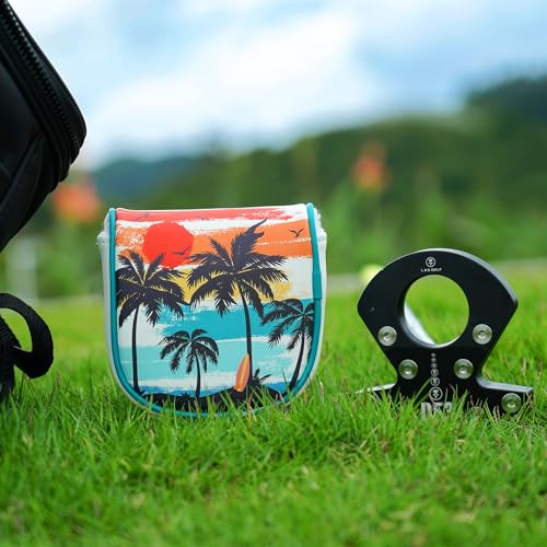 LZFAN DF3 Golf Putter Cover Half Mallet Magnetic Head Protector for Scotty Cameron & Taylormade