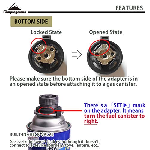 Butane Canister to EN417 Lindal Valve Adapter - Vertical Type Z11