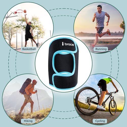 i BRACE Large Adjustable Knee Brace for Pain Relief, Tendon Support & Stability