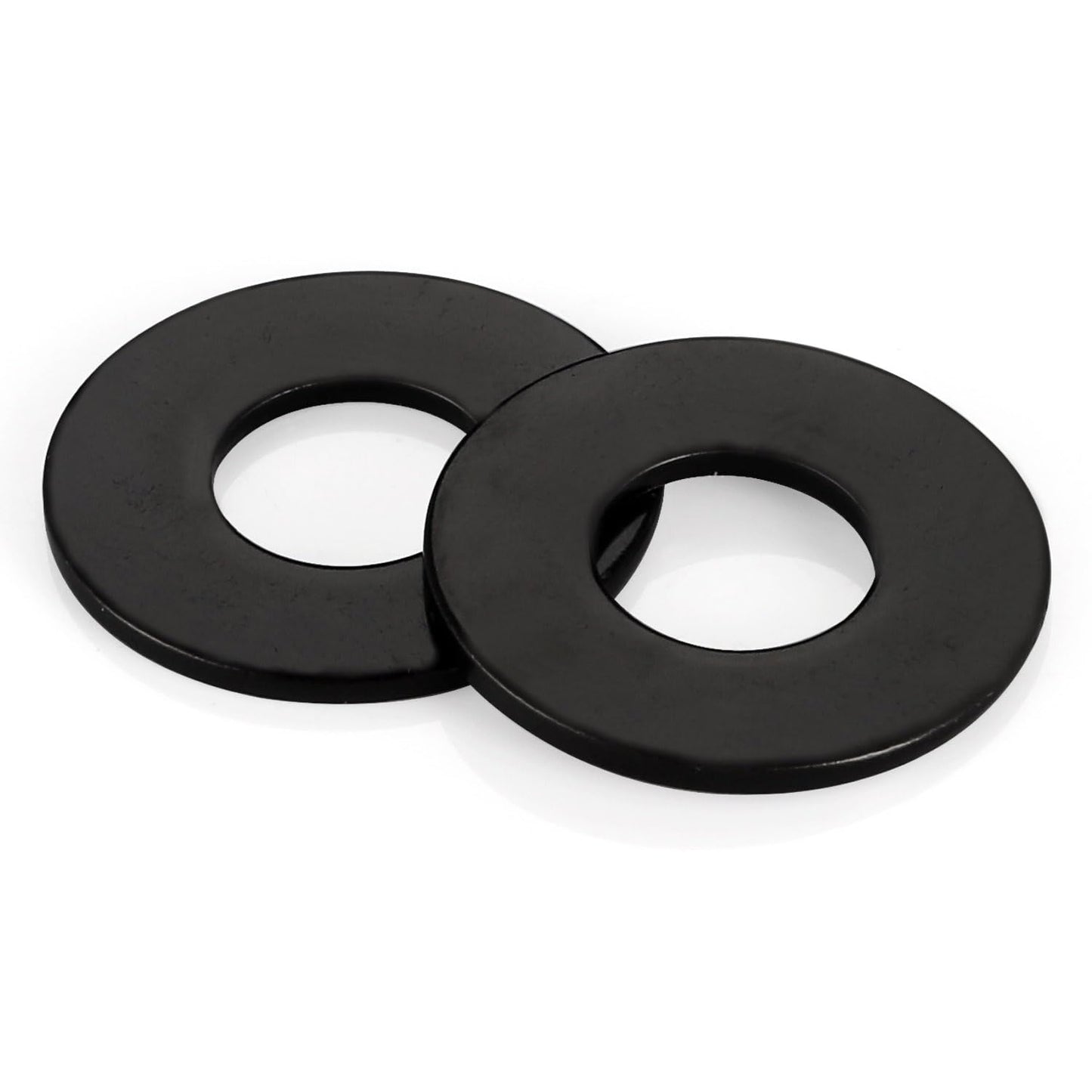 20 PCS 1/2" Black Flat Washer, 1-3/8" Outer Diameter, 304 Stainless Steel Metal Washer for Screws and Bolts