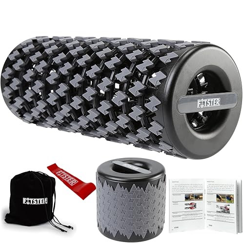 Fitster Gray Collapsible Foam Roller - 13 Inch Portable Muscle Recovery Tool