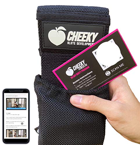 Heavy Resistance Booty Band - Non-Slip Fabric Glute Circle - Black